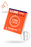 Презервативы Luxe, royal, long love, 18 см, 5,2 см, 3 шт. фото 1