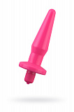 Анальная втулка TOYFA POPO Pleasure с вибрацией, TPR, розовая, 12,1 см